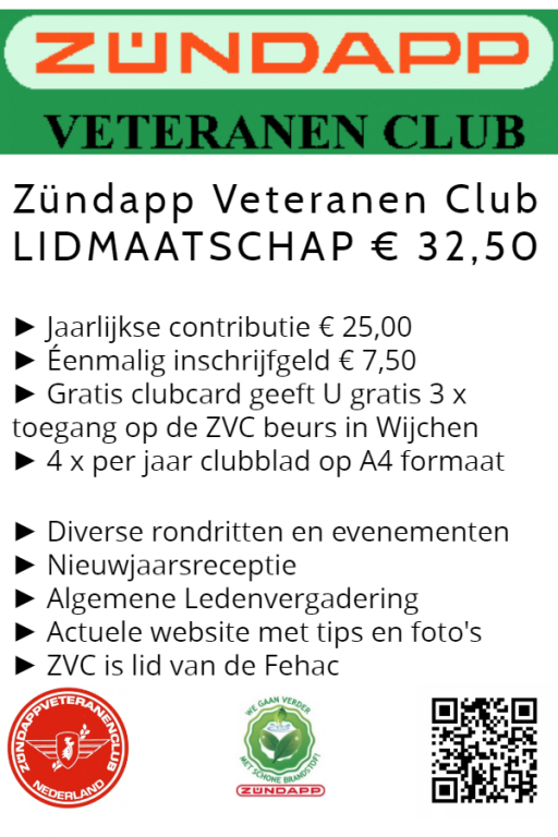 Membership of the Zündapp Veteranen Club?