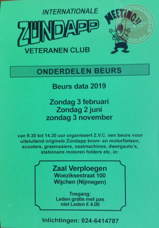 Zündapp-Teilemesse in Wijchen.